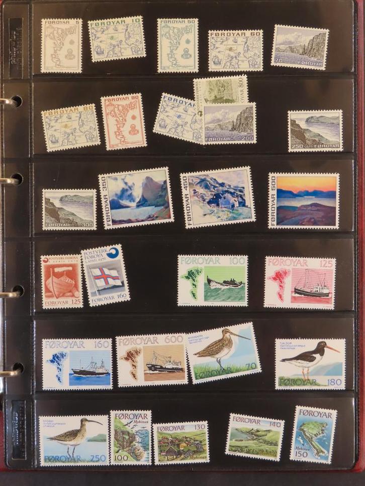 FAROER - aardig POSTFRIS kavel - veel series/vellen (E19), Postzegels en Munten, Postzegels | Volle albums en Verzamelingen, Buitenland