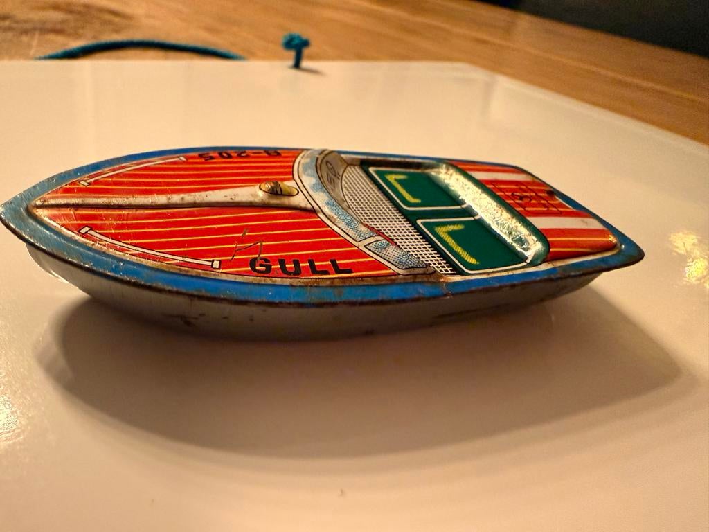 Vintage Japans Blikken Bootje - Jaren 50/60, Ophalen of Verzenden