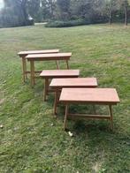 Houten bankjes, Ophalen, Gebruikt, Hout