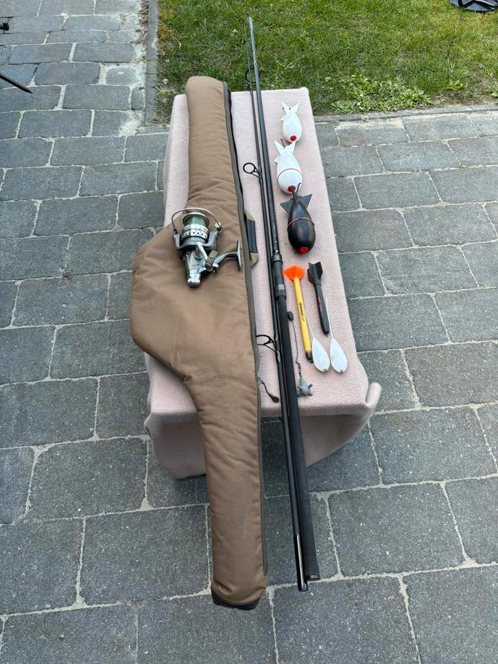 Complete spodhengel / molen daiwa, prologic incl toebehoren, Watersport en Boten, Hengelsport | Karpervissen, Gebruikt, Complete set