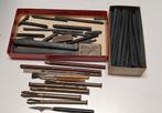 Vintage Tekenmaterialen Set - Houtskool, Penselen, Hobby en Vrije tijd, Schilderen, Ophalen of Verzenden, Gebruikt, Overige typen