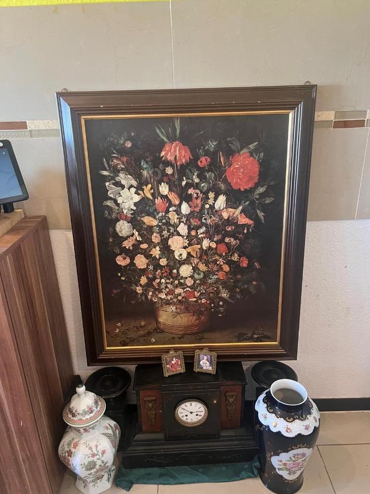 Jan Brueghel de Oude “Stilleven met boeket” 78 x 94 cm, Huis en Inrichting, Woonaccessoires | Wanddecoraties, Gebruikt, Verzenden