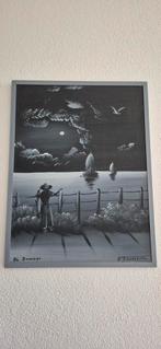Schilderij H. Dominquez zeezicht, Antiek en Kunst, Kunst | Schilderijen | Klassiek, Ophalen