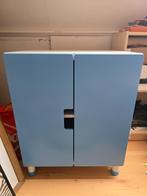 Kinderkastje Ikea (Stuva) met blauwe deuren, Ophalen, Gebruikt