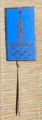 Speld Olympische Spelen Moskou 1980,, Verzamelen, Ophalen of Verzenden, Gebruikt, Sport, Speldje of Pin