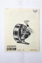 Johnson citation model 110B molen onderdelen boekje 734, Watersport en Boten, Hengelsport | Algemeen, Gebruikt, Ophalen of Verzenden