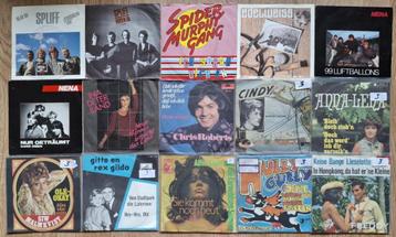 PARTIJ VAN 25 STUKS 7" VINYL SINGLES DUITSE SCHLAGERS/NEUE D beschikbaar voor biedingen