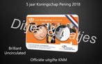 5 jaar Koningschap Penning 2018 in coincard KNM, Ophalen of Verzenden