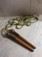 Zeer oud springtouw,  jaren 40, knoppen ijzer, koper beslag, Ophalen of Verzenden