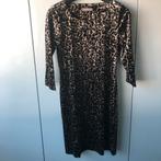 Geisha jurk luipaard print zwart maat 36 nieuw velvet, Geisha, Zwart, Nieuw, Ophalen of Verzenden