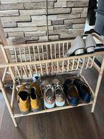 Stevig schoenenrek van bamboe rotan, Ophalen, Zo goed als nieuw