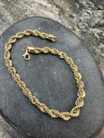 Prachtige 14k gouden rope armband, Ophalen of Verzenden, Nieuw, Goud, Goud