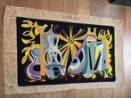 Mid Century Frans wandtapijt borduurwerk : Musique Tropical, Ophalen of Verzenden