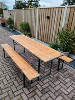 Biertafel set - Tafel met banken, Tuin en Terras, Ophalen, Gebruikt, Inklapbaar, Rechthoekig