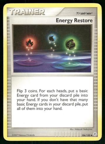 Energy Restore 106/130 - Diamond &amp; Pearl (Good) beschikbaar voor biedingen