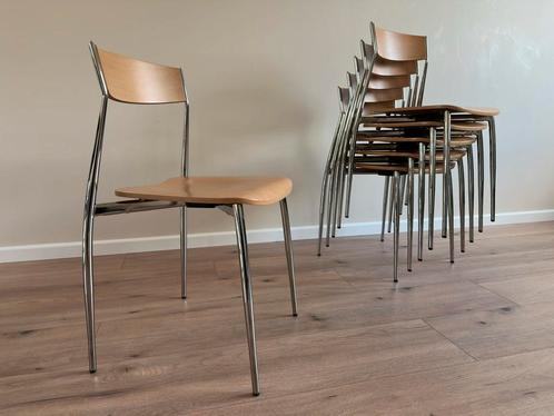 6x designstoelen – Sergio Mian voor Altek (Italië), Huis en Inrichting, Stoelen, Zo goed als nieuw, Vijf, Zes of meer stoelen