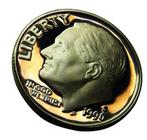 ** 1996-S  -  USA  -  One Dime - ZILVER * UNC-  SCHAARS** FB, Verzenden, Noord-Amerika, Losse munt, Zilver