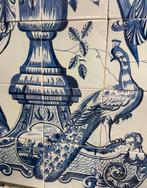 Antiek Tegeltableau bloemvaas Fries van circa anno 1800., Ophalen