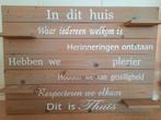 Wandbord met tekst, Ophalen, Minder dan 50 cm, Zo goed als nieuw, Schilderij