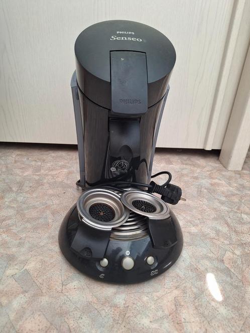 Senseo apparaat met omvormer voor op de camping, Witgoed en Apparatuur, Koffiezetapparaten, Zo goed als nieuw, Koffiepads en cups