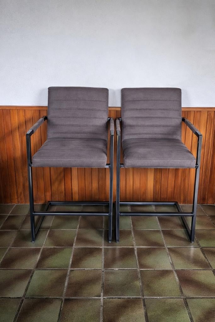 Mooie set barkrukken van Profijt, Huis en Inrichting, Barkrukken, Met voetsteun, 60 tot 90 cm, Ophalen of Verzenden, Zo goed als nieuw