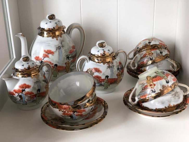 Vintage theeservies van het fabricaat Matsuya, Huis en Inrichting, Woonaccessoires | Dienbladen, Overige materialen, Ophalen