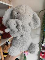 Jellycat grey huddles elephant, Ophalen of Verzenden, Zo goed als nieuw