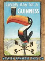 Guinness Bier Ierland Metalen Reclamebord Bar Retro Vintage, Verzenden, Nieuw, Reclamebord, Plaat of Schild, Overige merken