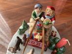 Villeroy & Boch Beeld met kinderen in slee, dieren en paard., Diversen, Ophalen, Nieuw