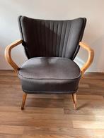 Leuke retro stoel nieuw bekleed, Ophalen, 75 tot 100 cm, Zo goed als nieuw, Stof