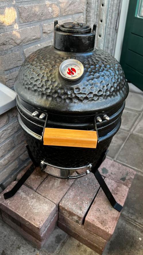 Grill Cheff Kamado, Tuin en Terras, Houtskoolbarbecues, Zo goed als nieuw, Met accessoires, Ophalen