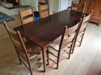 Houten eettafel, vintage, 60er jaren, Ophalen, Overige materialen, Gebruikt, 50 tot 100 cm