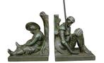 Art Deco boekensteun Max Le Verrier Don Quichot Sancho Panza, Antiek en Kunst, Ophalen of Verzenden