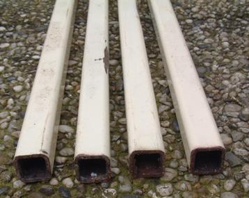 Kokerprofiel 4 Stuks Koker Profiel Metaal 30 x 30 x 3 mm beschikbaar voor biedingen