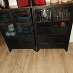 Industriële metalen kast /servieskast, Huis en Inrichting, Kasten | Buffetkasten, Ophalen, 50 tot 100 cm, Zo goed als nieuw, Metaal