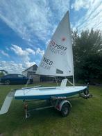 Laser standaard –incl. trailer & extra’s – zeilnummer 187607, Watersport en Boten, Ophalen of Verzenden, Gebruikt