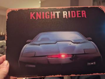 Knight rider metalen bord a4 formaat beschikbaar voor biedingen