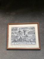 Tekening van Oud Oisterwijk in een mooie lijst, Antiek en Kunst, Ophalen