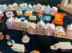 Kunstof miniatuur dorpje 74 stuks, Ophalen of Verzenden, Zo goed als nieuw