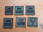 6 borstpatches 100 / 200 Bevo / Transport, Verzamelen, Militaria | Algemeen, Ophalen of Verzenden, Landmacht, Nederland, Embleem of Badge