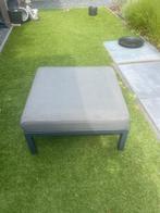 Lounge tafel / Hocker – 75x75 cm incl. kussen, Ophalen of Verzenden, Gebruikt, Aluminium