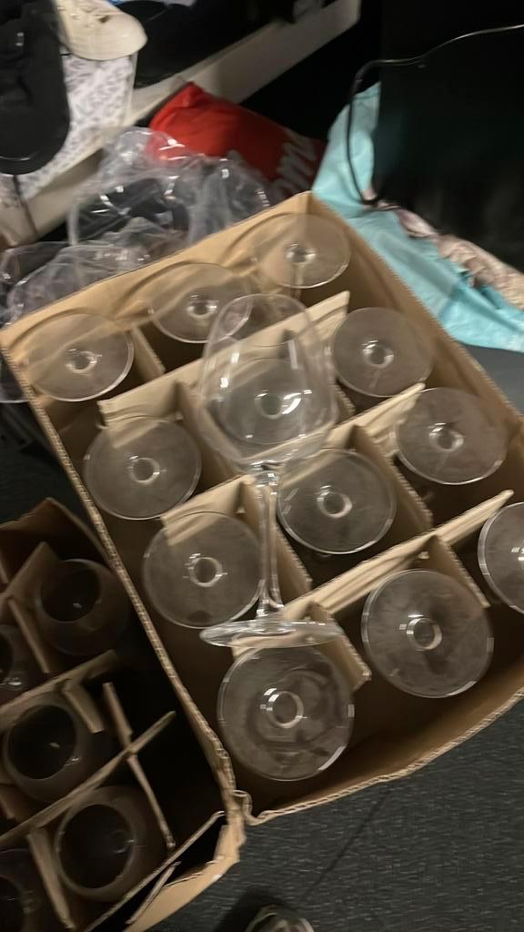 Verre A Pied 54 Merlot Crystal Wijnglazen, Diversen, Levensmiddelen, Ophalen of Verzenden