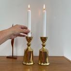 2 vintage XL MidCentury KANDELAAR Quistgaard Denmark messing, Huis en Inrichting, Woonaccessoires | Kandelaars en Kaarsen, Gebruikt