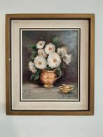 Schilderij stilleven bloemen, Antiek en Kunst, Kunst | Schilderijen | Klassiek, Ophalen of Verzenden