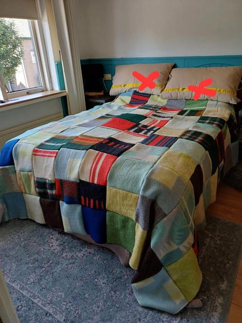 Wollendeken Vintage!, Huis en Inrichting, Woonaccessoires | Plaids en Woondekens, Gebruikt, Ophalen of Verzenden