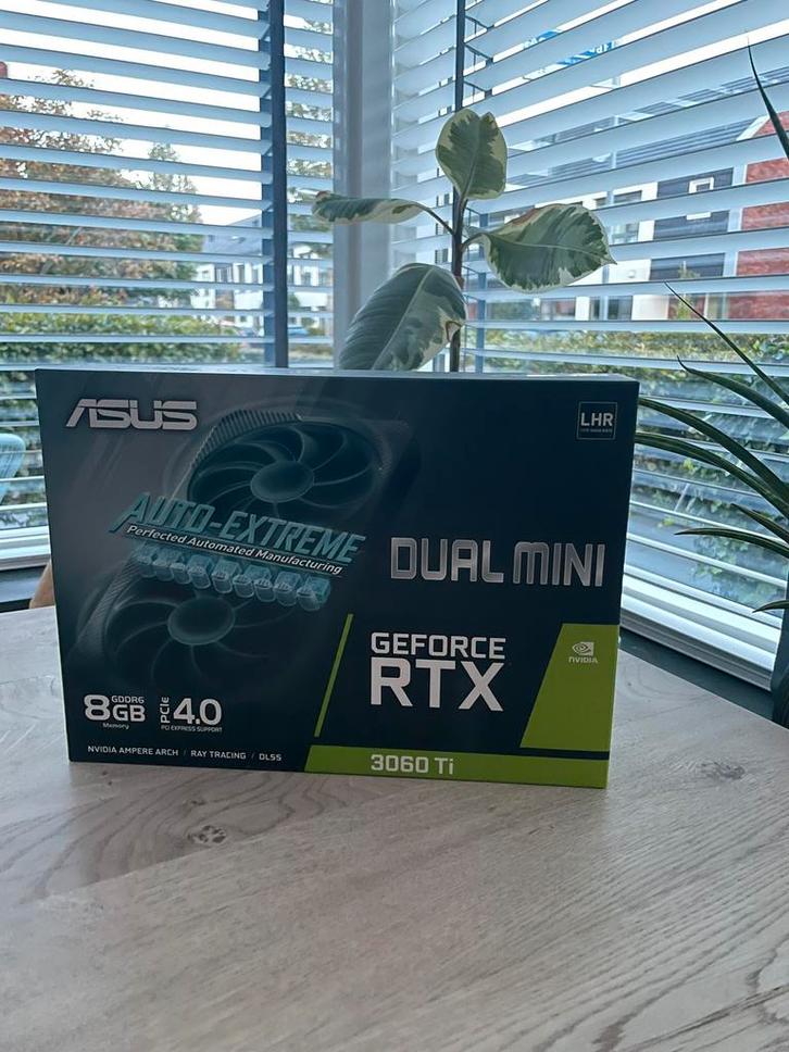 ASUS RTX 3060 Ti Dual Mini, Computers en Software, Videokaarten, Zo goed als nieuw, Ophalen of Verzenden