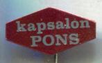 Kapsalon Pons blik speldje ( V_218 ), Verzamelen, Verzenden, Zo goed als nieuw, Merk, Speldje of Pin