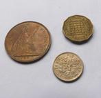 Engelse munten 1967 penny threepence sixpence Engeland UK, Ophalen of Verzenden, Overige landen, Losse munt