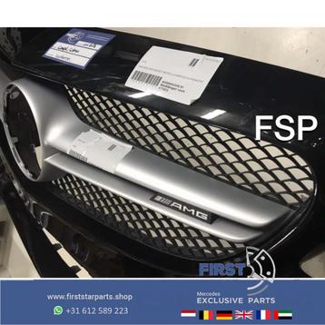 W205 COUPÉ CABRIO VOORBUMPER ZWART + GRIL ORIGINEEL Mercedes beschikbaar voor biedingen