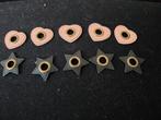 Nestels in leertje.hartje of ster.voor koord door te halen, Ophalen of Verzenden, Nieuw